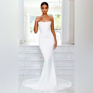 NWT Florence Strapless Corset Mermaid Gown